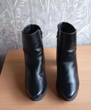 Botines tacón negros mujer