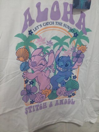 Camiseta Disney Stitch & Angel Talla M