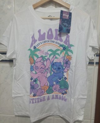 Camiseta Disney Stitch & Angel Talla M