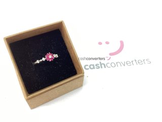 anillo plata 925mm con piedra con circonita