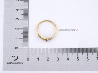 anillo oro 18k con piedra con amatista