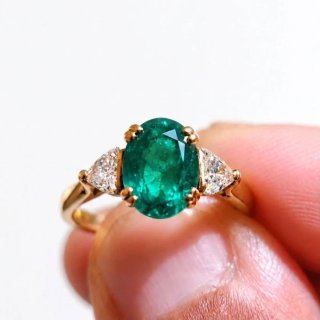 Anillo Oro 18k Esmeralda 1.6ct Bottazzi Paris