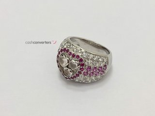 anillo oro 18k con piedra con diamante,zafiro t. 11 (16,24 mm)