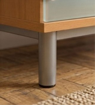 Credenza in legno e vetro