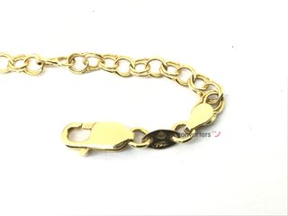 manita oro 18k con piedra con circonita