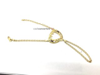 manita oro 18k con piedra con circonita