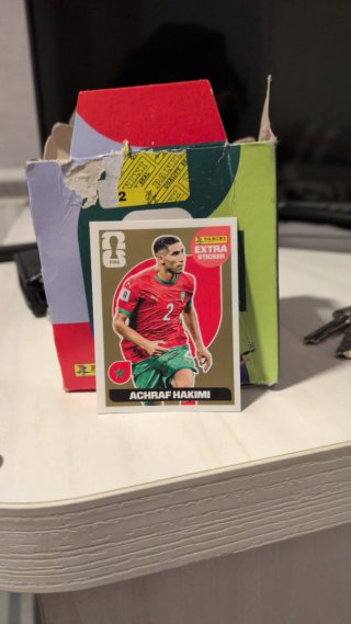 Cromos Panini Achraf Hakimi Extra Oro