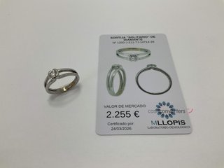 anillo oro 18k con piedra