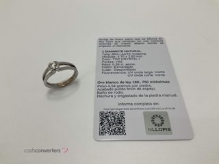 anillo oro 18k con piedra