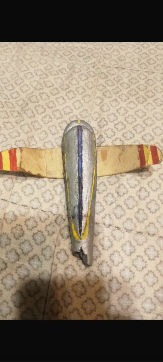 Avión de plomo antiguo juguete