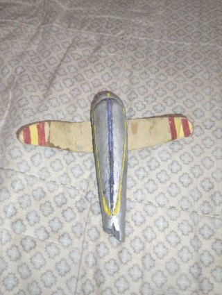 Avión de plomo antiguo juguete