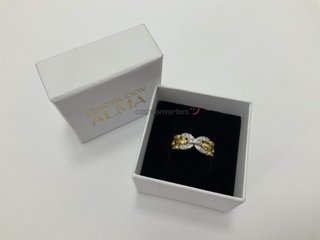 anillo oro 18k con piedra