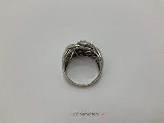 anillo oro 18k con piedra con diamante