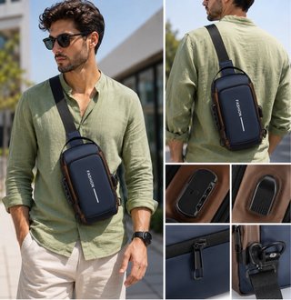 Bolso Antirrobo USB Impermeable