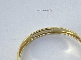 anillo oro 18k con piedra con circonita