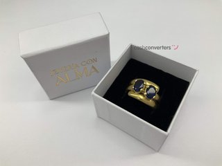 anillo oro 18k con piedra