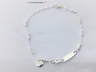 esclava plata 925mm con piedra con circonita