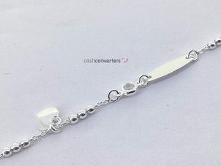 esclava plata 925mm con piedra con circonita