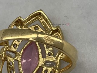 anillo oro 18k con piedra