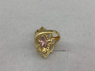 anillo oro 18k con piedra