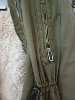 Chaqueta Parka Bershka Borrego Talla S