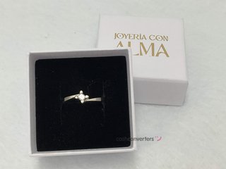 anillo oro 18k con piedra