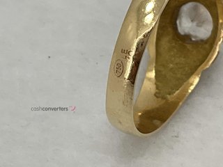 anillo oro 18k con piedra