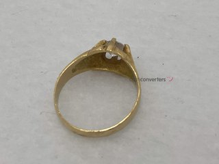 anillo oro 18k con piedra