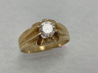 anillo oro 18k con piedra