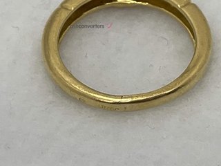 anillo oro 18k con piedra