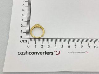 anillo oro 18k con piedra