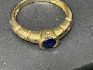 anillo oro 18k con piedra