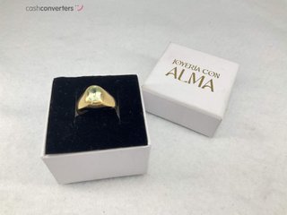 anillo oro 18k con piedra