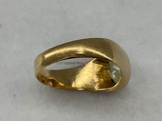 anillo oro 18k con piedra