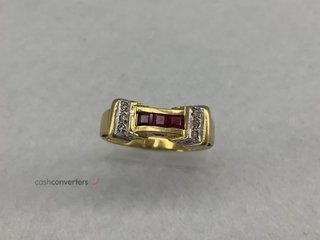 anillo oro 18k con piedra