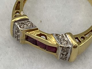 anillo oro 18k con piedra