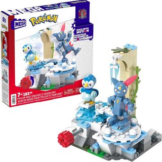 MEGA Pokémon Piplup e Sneasel Divertimento sulla Neve Set