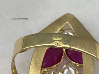 anillo oro 18k con piedra