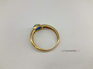 anillo oro 18k con piedra