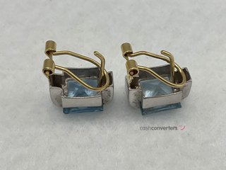 pendientes oro 18k con piedra