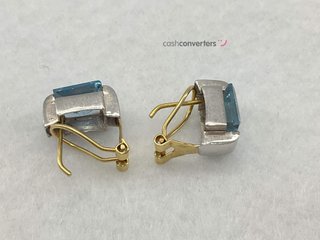 pendientes oro 18k con piedra