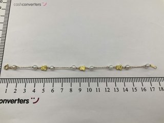 pulsera oro 18k con piedra