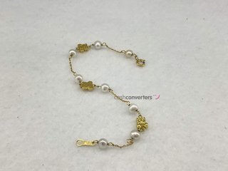 pulsera oro 18k con piedra
