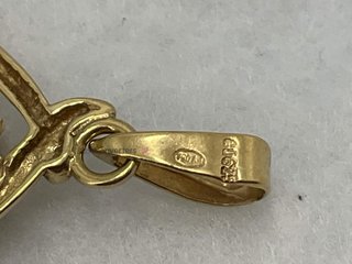 colgante oro 18k con piedra