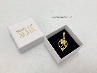 colgante oro 18k con piedra