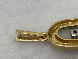 colgante oro 18k con diamante