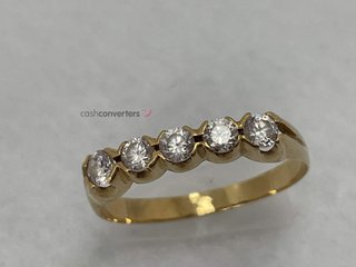 anillo oro 18k con piedra
