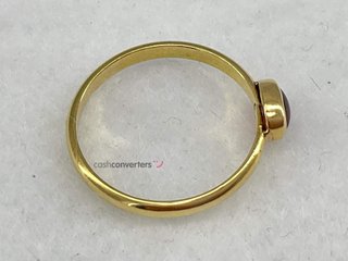 sortija oro 18k con piedra