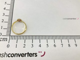 sortija oro 18k con piedra