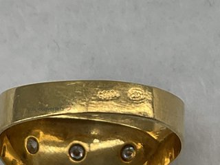 anillo oro 18k con piedra